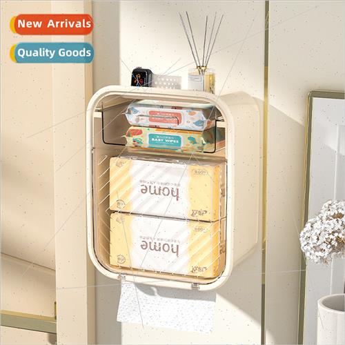 Bathroom wall-mounted tissue box bathroom large -marking -pe