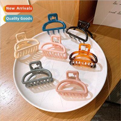 Koreahalf round French elegant retro back head grab clip squ