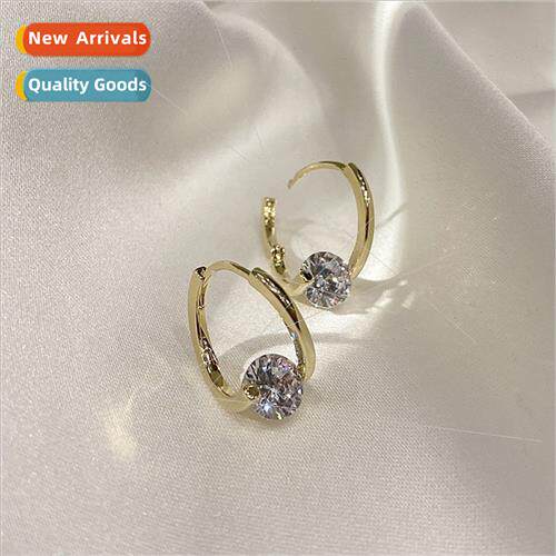 Korea earrings 2022 new tide female summer round face niche