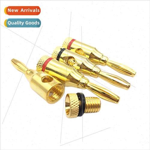 Banana head socket 4MM gold-plated solder-free audio speaker