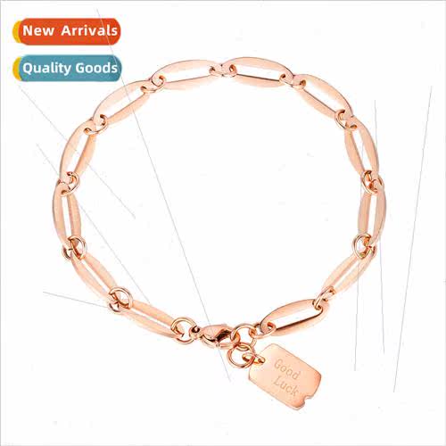 Korea hjewelry ins geometric square sign rose gold bracelet