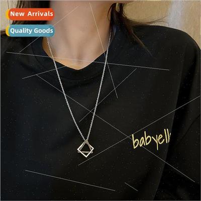 Necklace men tide 2023 new female ins hip-hop niche accessor