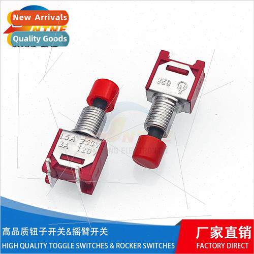 Button Swch 2-pin 2-speed Miniature SMTS-102C Rocker Swch wh