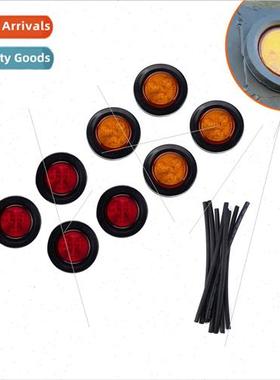 2 inches red yellow rubber ring round light LED round side l