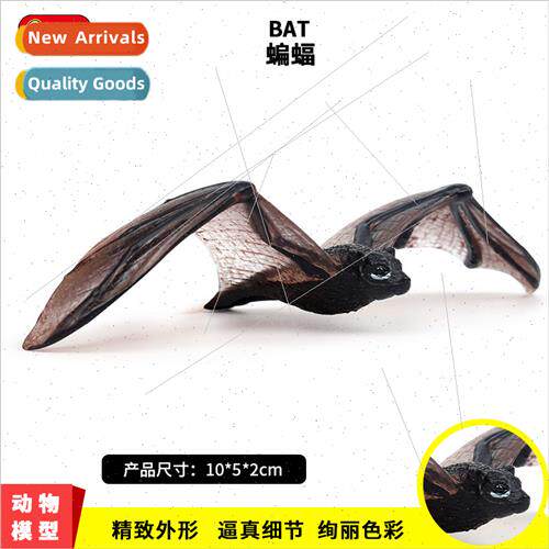 Wildlife model toys flying animals bats Fox bat model childr