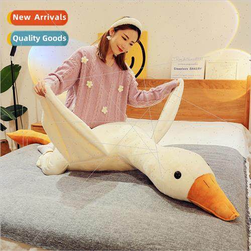 Big whe goose pillow plush toys cute goose rag doll girls sl