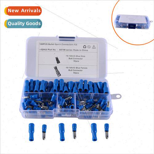 Head Butt Wire Connectors Male Female Insulated Terminal Tip