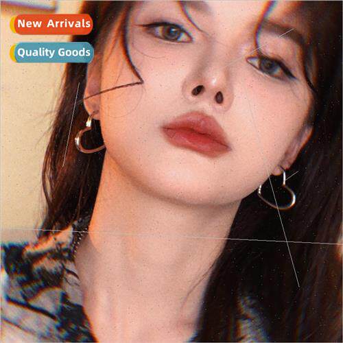 New love earrings niche earrings Europe tide earrings