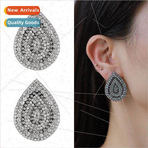 Autumn new copper zirconium exquise earrings high-end banque