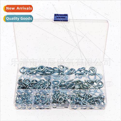 210pcs boxed plated self-tapping screws goat eye hook set li