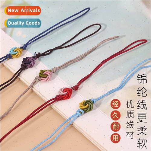 Mandala cell phone rope handmade knting colorful necklace ro
