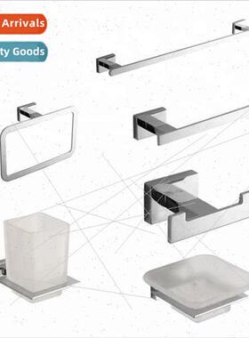 Towel bar single bar bathroom wall hanging towel hanging bar