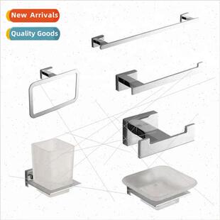 Towel bar single bar bathroom wall hanging towel hanging bar