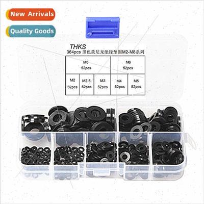 364pcs box black whe insulated flat washers furnure gaskets