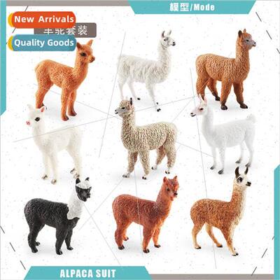 Wildlife solid grass mud horse alpaca creative micro-landsca