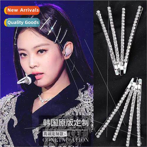 jennie Korea bangs hair clip female student crystal card hai