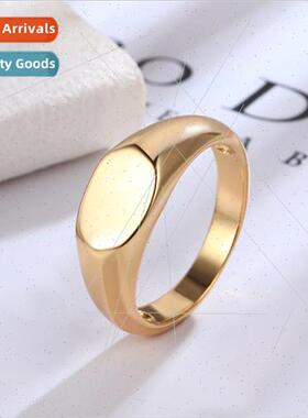 Europe Anchor Bare Body Ring ins Cool Gold Rings Women Engra