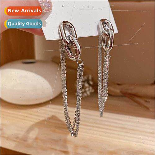 Europe Europe tassel earrings metal chain long earrings earr