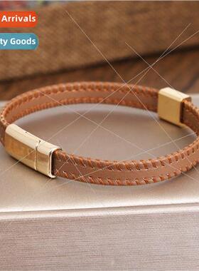 Europe New gold magnetic clasp DIY engraved stainless steel