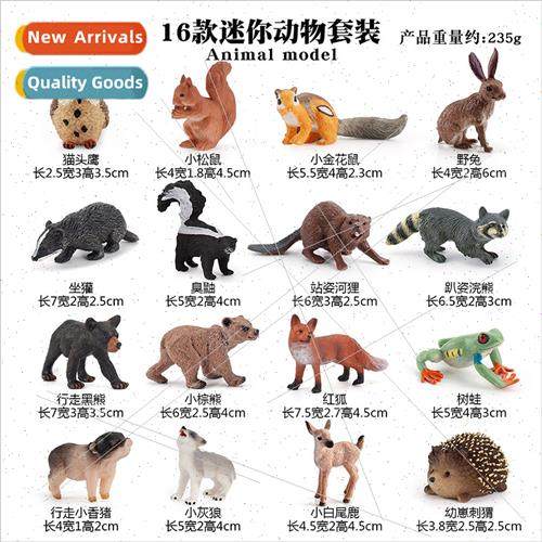 Forest wild miniature solid animals children day gift decora