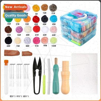 New Beginner 66S Colorful Wool Strips 24 Colors 5g Wool Felt