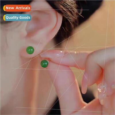 Ancient anti-hotan jade earrings female niche earrings 2023
