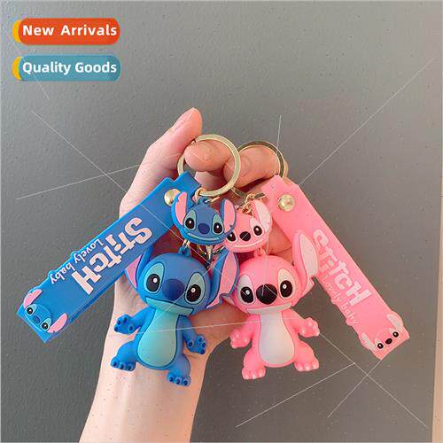 Stch doll key chain cute cartoon car creative key small pend