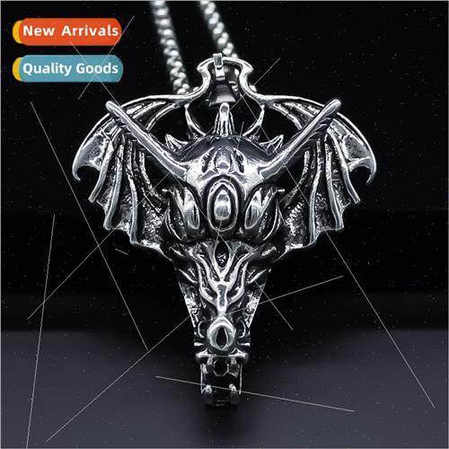 Europe stainless steel necklace fashion retro dragon pendant