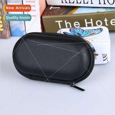 Headphone Storage Bag Oval Zipper Bag Data Cable Zipper Bag