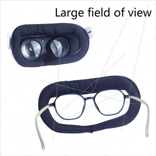 Oculus quest 2 sweatproblackout vr glasses wider visor repla