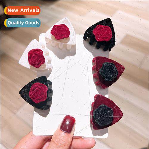 Children flowers bow hairpin ltle girl grab clip autumn girl