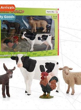 Farm Animal Sheep Cow Rooster Donkey Ornament Children Puzzl