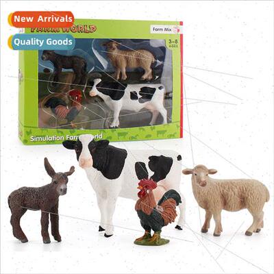 Farm Animal Sheep Cow Rooster Donkey Ornament Children Puzzl