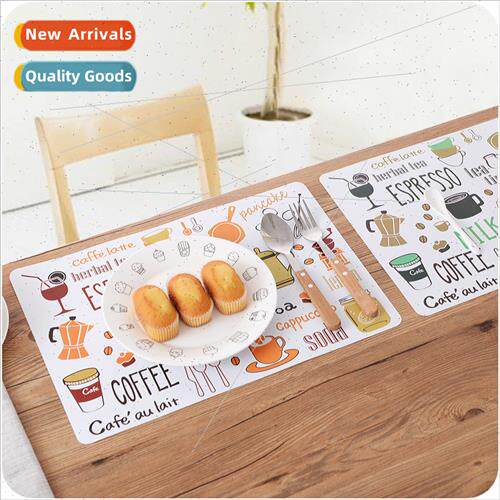 Western dinner mat rectangular table mat heat  anti-scald di