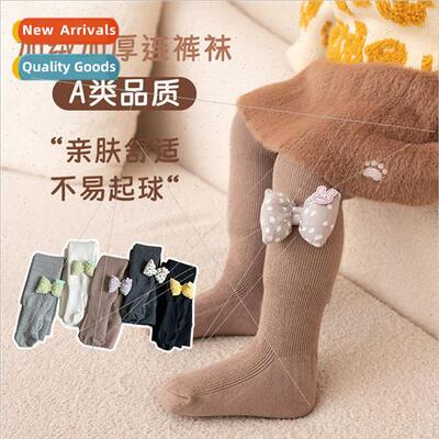 Girls pantyhose fall and winter childrens pantyhose padded a