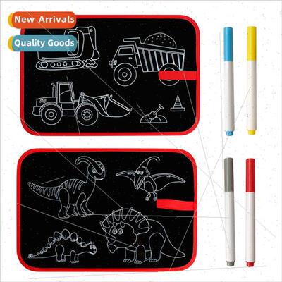 Children portable drawing board a pcs dinosaur engineering c