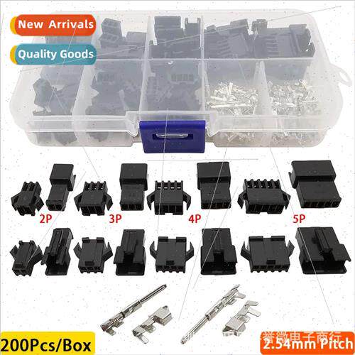 200PCS SM type 2.54 terminal connectors 2 3 4 5PIN each five