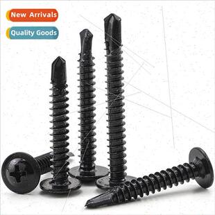 410 black round head drilling tapping screws wh washers iron