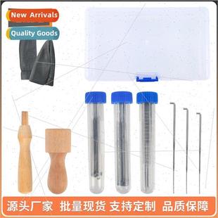 New Wooden Poke Poking Needles Thick Medium Fine 10pcs each