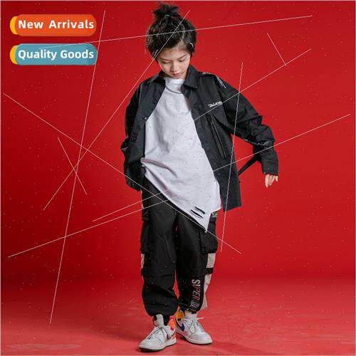 Childrens Hip Hop Set Dance Su Boys Fall Loose Workwear  hip