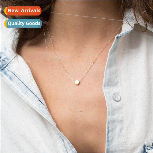 Fashion necklace mple round pendant female stainless steel n