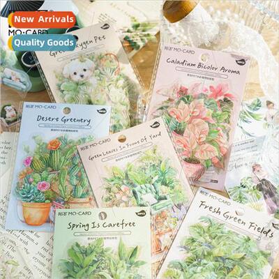 PET whe ink sticker pack greenery collection house vintage p