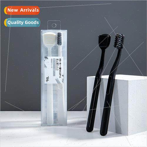 New Adult Toothbrush Tongue Cleaner Tongue Scraper Black & W