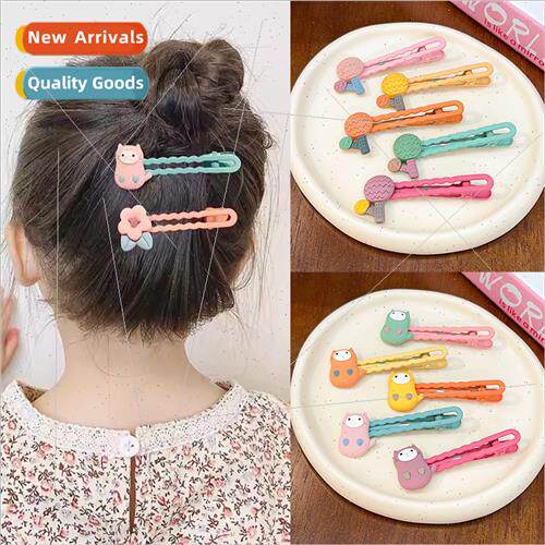 Korea new children hair clips ltle girl broken hair artifact