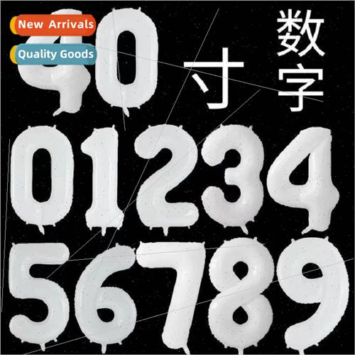 U.S.  40-inch whe aluminum molded number balloons large pure