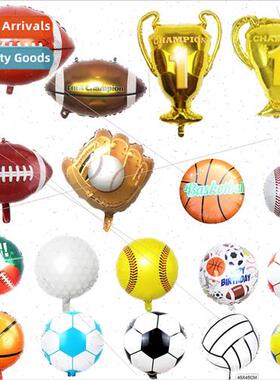 Large football aluminum film balloon 18 inch marquee glove b
