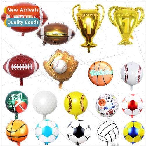 Large football aluminum film balloon 18 inch marquee glove b