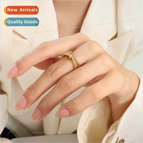 Fashion Stainless Steel Rings che Gold Plated Rings  Tanium
