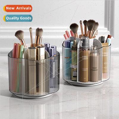 Rotating Cosmetic Storage Bucket Compartment wh d Transparen