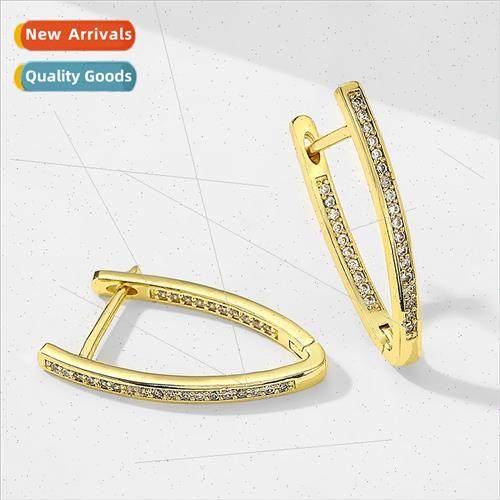 Europe minimalist creative geometric earrings versatile part